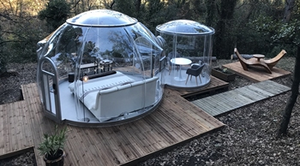 Dôme géodésique chauffé transparent de 6 m de diamètre, maison de glamping pour événements et fêtes, maison à bulles - Product Image 2