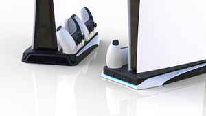 Honcam PS5 Support vertical de ventilateur de refroidissement avec chargeur de contrôleur pour console PS5 et PlayStation 5 Digital Disk Edition - Product Image 5