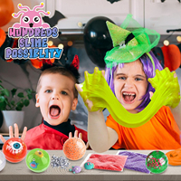 Mainan Helloween Hadiah Ulang Tahun Sempurna Termasuk Kit Slime Tanah Liat Usia 8-13 Tahun dengan Aksesoris Glitter