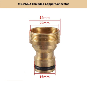 Adaptateur de robinet à connexion rapide en laiton pour jardin M18/M22/24 1/2" 3/4" 1" - Raccords de <span class=keywords><strong>tuyau</strong></span> <span class=keywords><strong>d</strong></span>'<span class=keywords><strong>arrosage</strong></span> pour robinets - Product Image 6