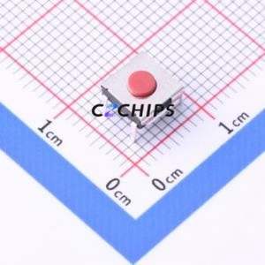 TS-KG057-BB27F Tactile Switch Through hole Component (THT) Switch Single Pole Single Throw Round Button 2.5N Through Hole - Product Image 1