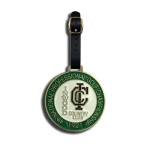 Factory Custom Tag Golf Club Member Tag Personal Name Laser Engraved Enamel Gaolf Bag tag