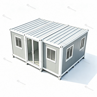 Maison conteneur modulaire extensible, différentes options de couleurs pour une utilisation variée en résidence et en entreprise