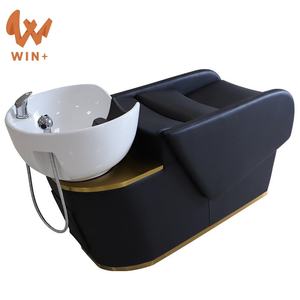 Chaise de lavage de cheveux inclinable de luxe <span class=keywords><strong>du</strong></span> Guangdong, fauteuil de salon, lavabo et chaise pour shampooing, prix - Product Image 2
