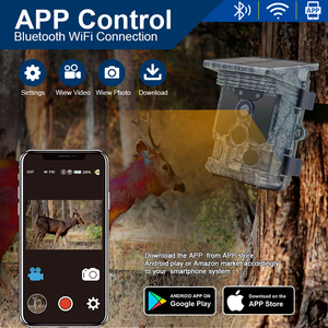112MP 4K WiFi Wildlife Trail Camera pannello solare alimentato <span class=keywords><strong>APP</strong></span> controllata 5200mAh Li-batteria giardino di sicurezza caccia al sensore CMOS SD - Product Image 6
