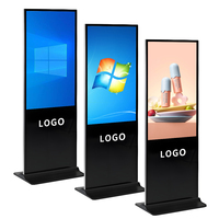 Lecteur publicitaire numérique vertical sur pied CMS 32 43 49 55 pouces gratuit pour affichage publicitaire