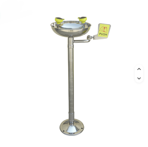 Stations de lavage des yeux d'urgence, douches d'urgence et stations de lavage des yeux avec cuve en acier inoxydable 304, équipement de sécurité - Product Image 1