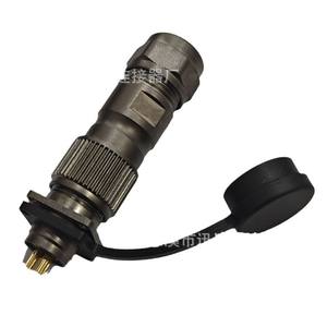 ปลั๊กการบิน SFT12 M12 12 มม. IP66 โลหะผสมสังกะสี ทองแดงชุบทอง ขั้วต่อไฟฟ้า ตัวผู้ ตัวเมีย กันน้ำ - Product Image 1