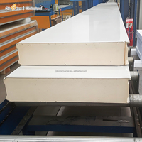 Panneau sandwich PIR léger et durable, 50 mm, haute densité, résistant aux intempéries, pour salle blanche, industrie pharmaceutique, transformation alimentaire, construction