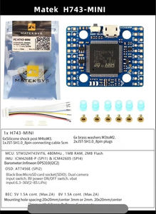Matek Systems H743-WING V3 Flight Controller Multirotor <b>Racing</b> <b>Drone</b> Long Range STM32H743VIT6 ICM42605 ABS FPV System - Product Image 3