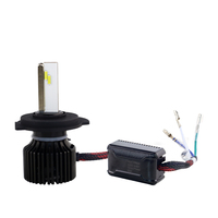 Ampoules de phares LED pour motos, nouveau Design, H4, BA20D, P15D, H6M, haute puissance 50W, 5000lm, AC/DC 9V à 80V, 2 pièces