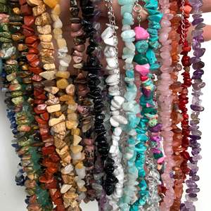 Collar de Piedras Naturales Hechas a Mano para Mujer, Collar de Piedras de Colores Curativas para Chicas, Joyería para Vacaciones de Verano en la Playa - Product Image 3