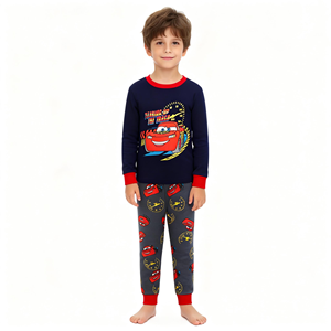 <span class=keywords><strong>Pigiama</strong></span> in <span class=keywords><strong>cotone</strong></span> a maniche lunghe per bambini, morbido e traspirante, set <span class=keywords><strong>pigiama</strong></span> per bambini e bambine, set <span class=keywords><strong>pigiama</strong></span> con cartoni animati. - Product Image 4