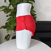 Culottes menstruelles jetables rouges de haute qualité en pâte de bois écologique pour femmes, usage nocturne, respirantes, super absorbantes