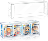 Boîte de protection transparente en plastique PET pour Funko Pop de 4 pouces, pliable, pour l'emballage de figurines en vinyle de collection