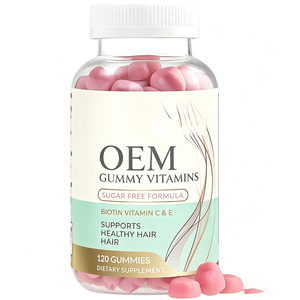 Gommes sans sucre à la <span class=keywords><strong>biotine</strong></span>, vitamines C et E pour des <span class=keywords><strong>cheveux</strong></span> sains – 120 gommes – <span class=keywords><strong>Complément</strong></span> <span class=keywords><strong>alimentaire</strong></span> - Product Image 1