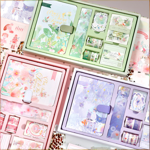 Para Simno 149 Uds cuaderno estético DIY diario conjunto serie de <span class=keywords><strong>cuento</strong></span> de hadas para estudiantes Anime Fans espiral papelería caja de regalo - Product Image 2
