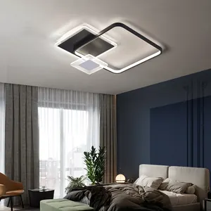 Lâmpadas de teto led decorativas de 40w, iluminação moderna para sala de estar