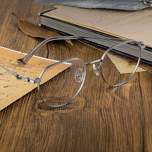 Monture de lunettes ronde vintage pour étudiants, ultralégère, pour myopie - Product Image 1