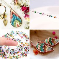 Cuentas de Vidrio Japonesas para Bisutería, Cuentas Espaciadoras de Cristal Lampwork a Granel para Pulseras, Cinturones, Dijes, Accesorios de Bricolaje