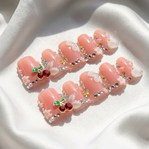 Meilleurs Kits d'Ongles Press-on de Haute Qualité, <span class=keywords><strong>Forme</strong></span> Bec de Canard Évasée Y2K pour Fêtes, Vente en Gros d'Ongles Press-on 3D, Offre Spéciale - Product Image 1
