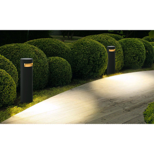 Lampu Bollard <span class=keywords><strong>LED</strong></span> Lampu Luar Ruangan IP65 Perlengkapan Taman <span class=keywords><strong>LED</strong></span> Sudut Sinar 360 Derajat - Product Image 6