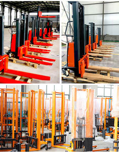 छोटे स्व लोड उठाने स्टेकर अर्ध इलेक्ट्रिक पोर्टेबल सेल्फ लोडिंग पैलेट स्टेकर - Product Image 5