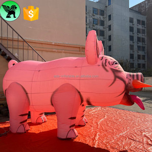 Maiale gonfiabile di pubblicità gigante di Smirk su misura gonfiabile del maiale del partito di evento 4m(L) per la decorazione A8602 della fase - Product Image 5