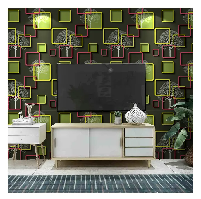 New Arrival Household PVC 3d Wallpaper Interior DAMASK BRICK FLOWER Hot Sale