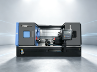 DONGS Tournageuse-fraiseuse CNC à double broche TCK600DYS à banc incliné pour usinage composite multifonction