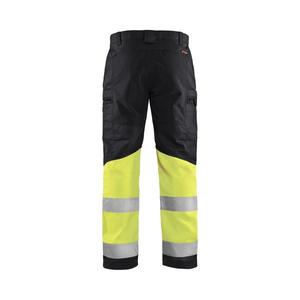 BLAKLADER - 155118119933C48 Hi-Vis <b>trousers</b> <b>stretch</b> <b>Black</b>/Yellow - EAN 7330509539842 HI-VIS WORKWEAR - Product Image 2