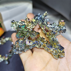 คริสตัลบิสมัทสีสันสดใสรูปหัวใจแกะสลักรูปดาวพระจันทร์สำหรับตกแต่ง - Product Image 4