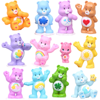 Care Bear PVC 玩偶玩具新品上市 彩色卡通动作玩偶 儿童趣味模型玩具