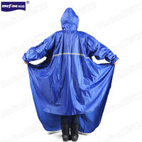 Poncho de pluie bleu à rayures réfléchissantes pour vélo et moto électrique, imperméable pour motocycliste, nouvel arrivage