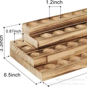 Wooden Essential Oil <b>Rack</b> 3 Tier Desktop <b>Storage</b> Holder For Nail Oil <b>Bottle</b> Display Organizer - Product Image 2
