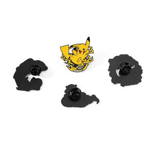 Épingle en émail personnalisée pour l'artisanat insigne en métal souple revers 3d personnalisé dessin animé monstre de poche Mon <span class=keywords><strong>Pikachu</strong></span> écureuil épingles dures bon marché - Product Image 6
