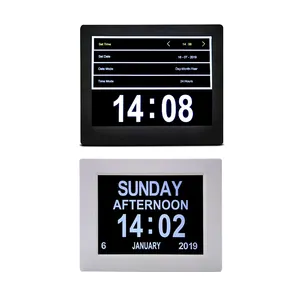 Multifunctionele Grote Display Afstandsbediening Muur Decor Usb Charger Led Digitale Kalender Wekker Voor Tafel En Dask