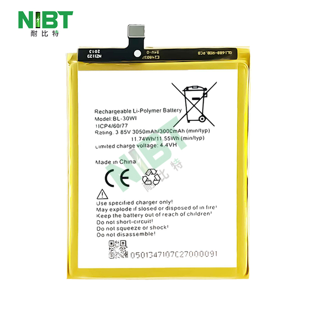NIBT BL-30WI 3050mAh 11.74Wh Rechargeable Replacement Lithium Battery Itel Mobile Phone Batterie for Original Infinix ITEL S42