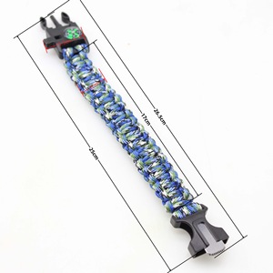 Cuerdas para Paraguas Hechas a Mano, Pulseras de Paracord Multifuncionales para Campamento, Aventura, Supervivencia al Aire Libre para Hombres - Product Image 6