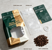 Sacs Mylar personnalisés imprimés anti-odeur avec fermeture éclair, logo personnalisé, pochettes plastiques verticales pour emballage