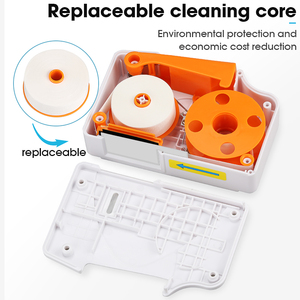 Caja de limpieza de fibra óptica bicolor al por mayor, limpiador de extremos de jumper, cassette de limpieza de conectores - Product Image 5