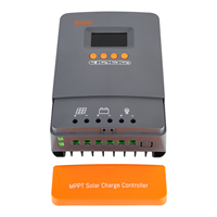 Contrôleur de charge solaire MPPT PowMr 12V 24V 36V 48V pour charge parallèle, 60A ampères max, charge haute efficacité pour système solaire