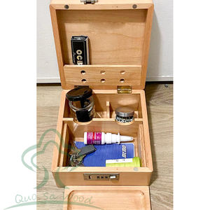 <strong>Wood</strong> Rolling Tray Container <strong>Box</strong> <strong>Wood</strong> Stash <strong>Box</strong> with Divider <strong>Storage</strong> Decorative <strong>Box</strong> - Product Image 5