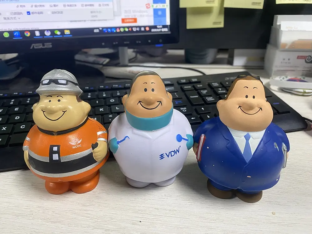 Manufacturer PU Foam Cartoon Custom Anti Stress Character Stress Ball Custom Logo High Quality OEM/ODM Custom Stress Ball