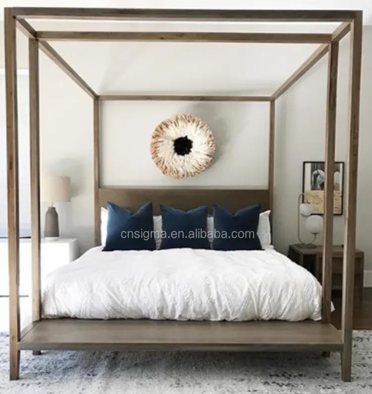 سرير فردي من الخشب الصلب قابل للتخصيص بغرفتي نوم وللكبار شقة صغيرة سرير فندقي فردي