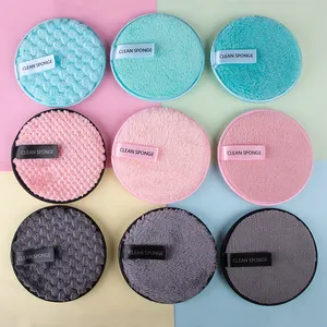 Almohadillas de microfibra para quitar maquillaje, limpieza Facial, almohadillas reutilizables para maquillaje pesado