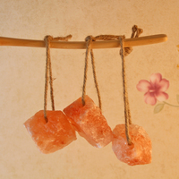 60-100g de granulés de sel rose de l'Himalaya concassé (lèche-sel artisanal) pour la nutrition animale, l'agriculture et Noël (Fleur/Angel/Music)