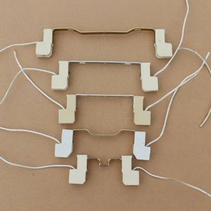 Support de lampe <span class=keywords><strong>R7S</strong></span> en céramique, double extrémité, pour tube halogène, tête de lampe, accessoire, support métallique, cadre tungstène, résistant aux hautes températures - Product Image 1