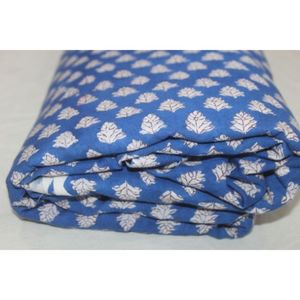 Tela 100% Algodón Sostenible con Estampado Artesanal, Ropa Boho de la India, Tela para Decoración del Hogar, Hecha a Mano, para Kaftanes, Cortinas, Bolsos y Manualidades - Product Image 4