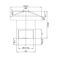Objectif Fisheye 8 mégapixels, 220 degrés d'angle de vue horizontal, longueur focale de 1,13 mm, objectif CCTV avec monture M12